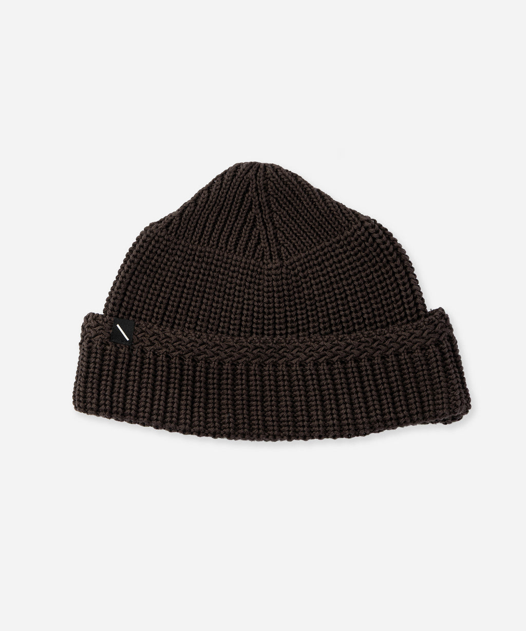 Saturdays NYC Rib Beanie in Dark Brown