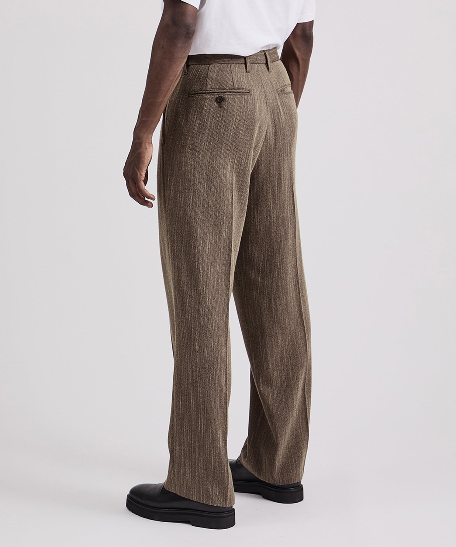 George Tweed Two Tuck Pant