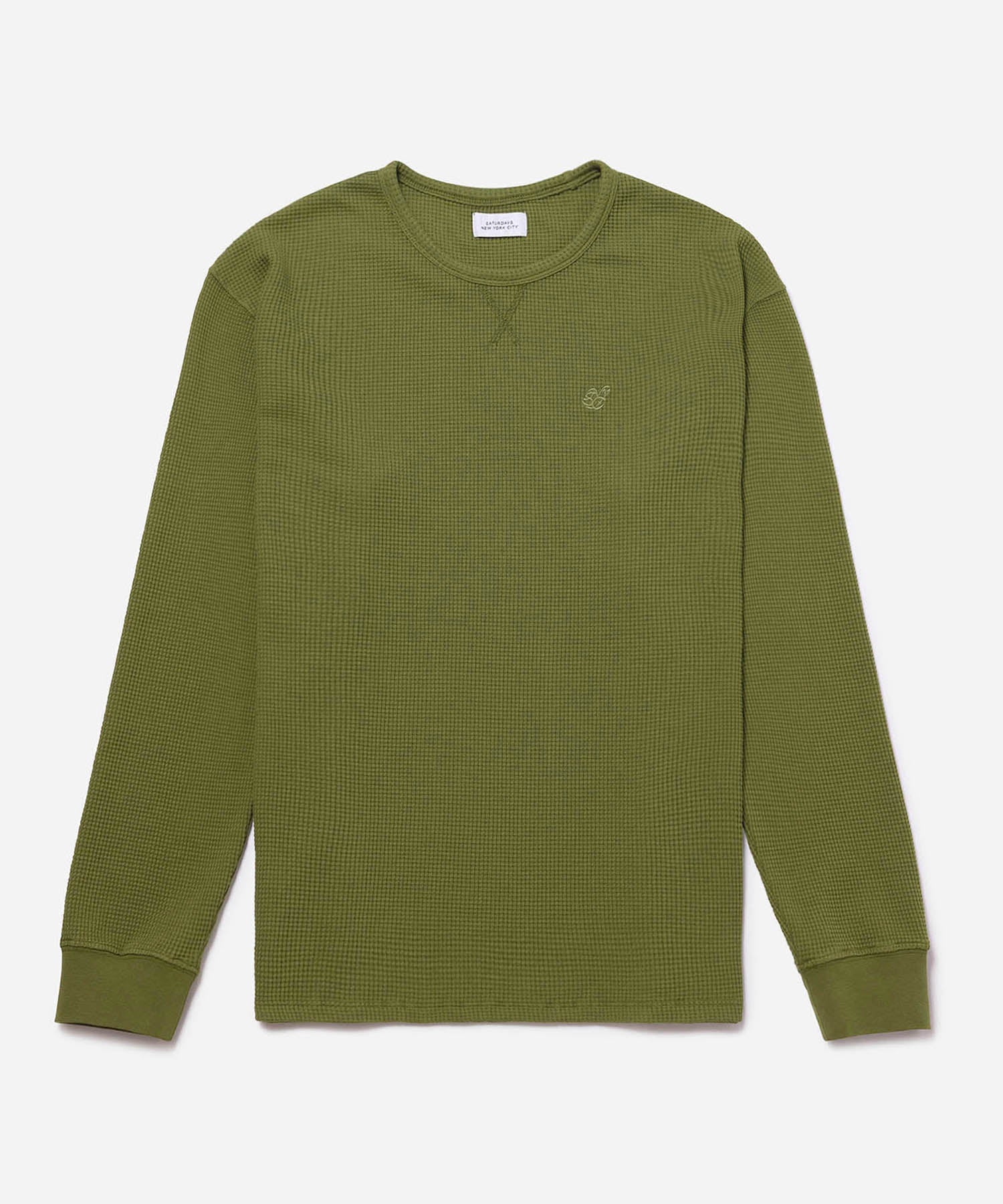 WAFFLE OVERSIZED LS(KHAKI) – ANCELLM