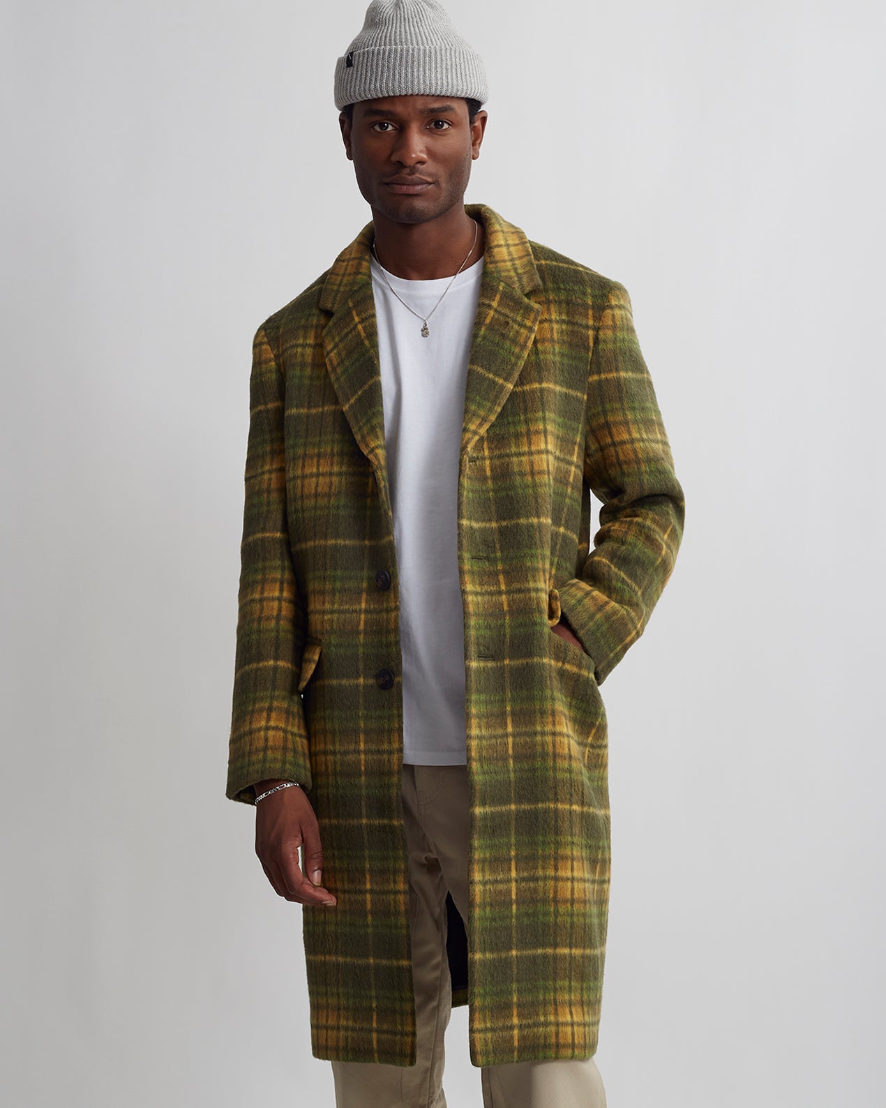 Morgan Plaid Topcoat | Saturdays NYC