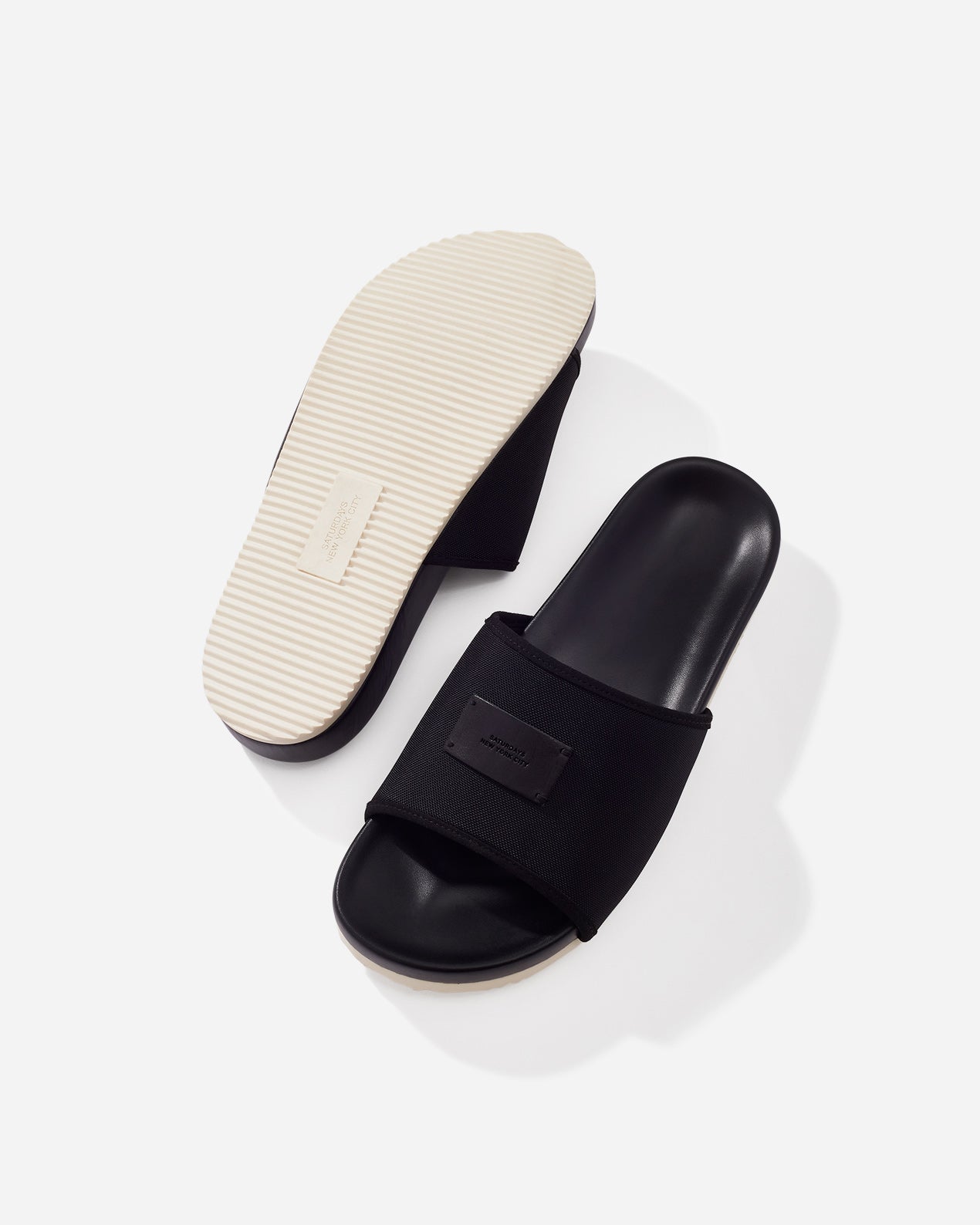 Saturdays nyc banya leather best sale slides