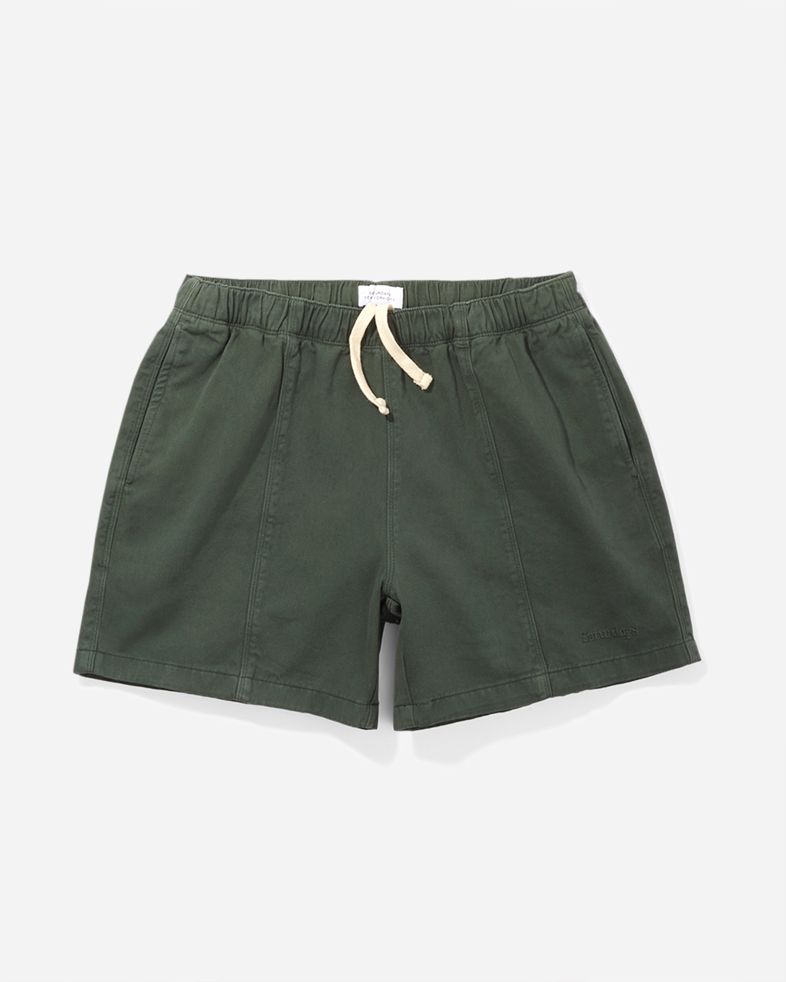 Saturdays NYC | Men's Mario Cotton Short | Jungle Green | Size M