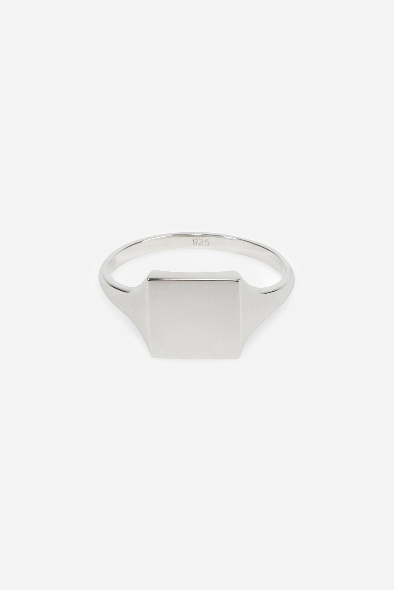 Cameron Studio Type 011 Slim Square Signet 925 Sterling Silver